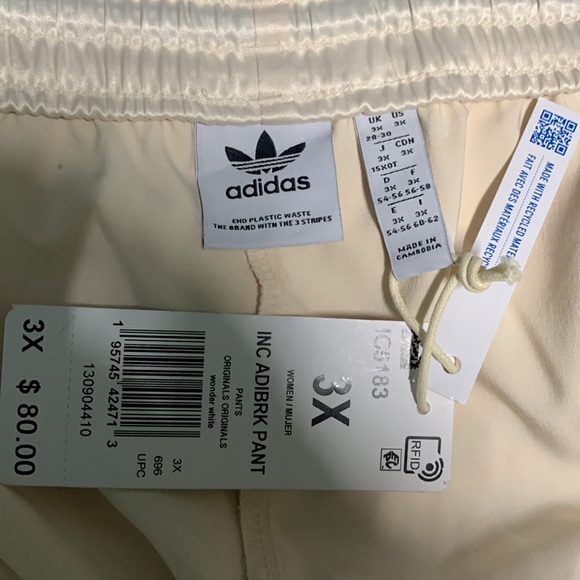 Woman’s Adidas pull up pants- snaps down each Leg NWT Size 3X Only $14 - Picture 7 of 11